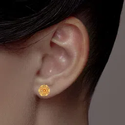 C KRISHNIAH CHETTY JEWELLERS PVT LTD 22Kt Gold Earrings - 2.54 g-picture-27