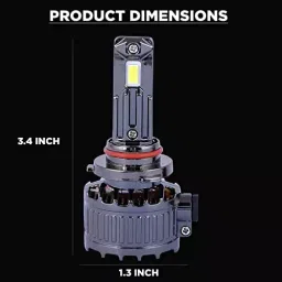 Allextreme 9005 LED Headlight Bulb 22000 lm 150 W Universal Fit for Cars, ‎Q15-9005 (Pack of 2) image 3