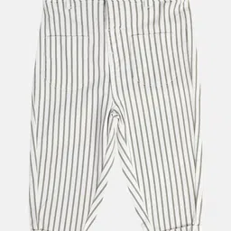 MINI KLUB Cotton Striped Pant - White image 1