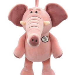 Tickles Elephant Soft Stuffed Plush Toy Animal Toy for Kids Girls & Boys Birthday Gift (Color: Pink Size: Length 25 cm)-picture-14
