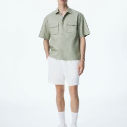 H&M Loose Fit Short-Sleeved Utility Shirt-picture-29