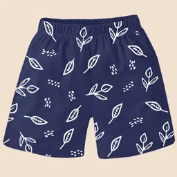 KUCHIPOO Cotton Pack Of 5 Floral & Butterfly Printed Shorts - Blue Pink Lilac Magenta & Navy Blue image 4