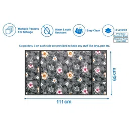 The Furnishing Tree Grey Printed Air Conditioner Cover image 2