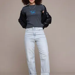 SZN Women Printed Slim Fit T-shirt image 3