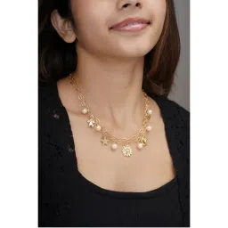 AARSEE OFFICIAL 22Kt Gold-Plated Wonder Sky-Themed Charm Necklace-image-77