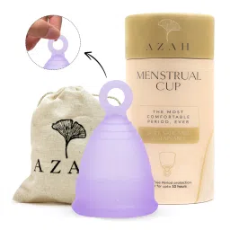 Azah Menstrual Cup For Women With Integrated Pull Out Ring - Size Small image 2