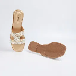 Ginger by Lifestyle Women Embellished Party Open Toe Flats image 3