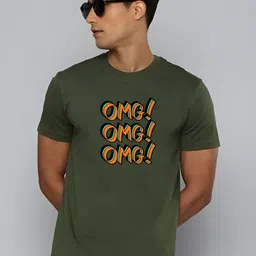 KaamBhari Typography Printed Regular Fit Pure Cotton T-shirt-picture-28