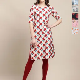 7Threads Women Pack Of 6 Ethnic Motifs Printed Daily Straight Kurtas-picture-16