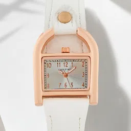 JOKER & WITCH Women Embellished Dial & Leather Bracelet Style Straps Analogue Watch AMWW1007-picture-17