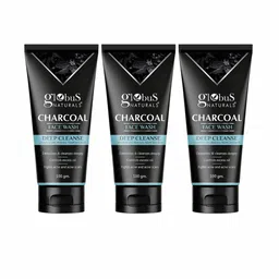 Globus naturals Set Of 3 Charcoal Face Wash Enriched With Aloe Vera Neem & Basil 100g Each-picture-15