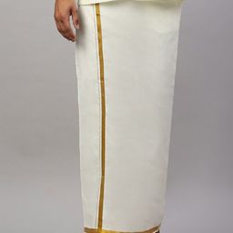 Ramraj Men Solid Adjustable Dhoti with Border-picture-24