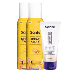 Sanfe Set Of 2 Spray Away Hair Removal (100ml Each) & Post Hair Removal Soothing Gel (50g)-picture-23