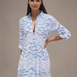 ChicFlick Animal Print ShirtMini Dress-picture-35