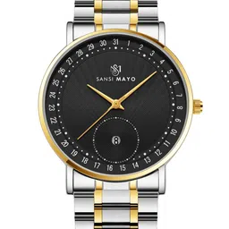 SANSIMAYO Men Textured Dial & Bracelet Style Straps Analogue Watch SM-M-308-TTSG-G-B-picture-32