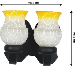 SOMIL White Cylinder Glass Wall Lamps image 2