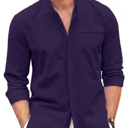 Bellstone Men Solid Regular Fit Casual Shirt image 4