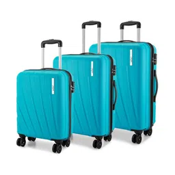 Safari Cairo Set Of 3 Textured Hard Sided Large Medium & Cabin Trolley Bags-picture-41