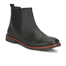 PSSHOES Men Round Toe Slip-On Chelsea Boots image 4