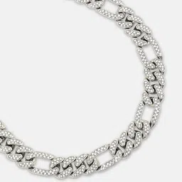 French Accent Men Silver-Plated Chain image 2