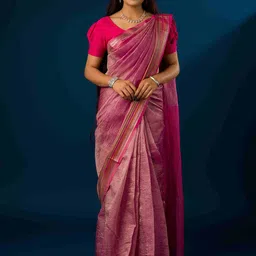 KCPC BANDHANI Woven Design Zari Tissue Banarasi Saree-image-18