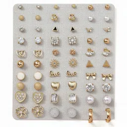 DressBerry Geometric Studs Earrings image 2