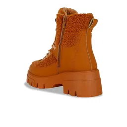 London Rag Women Block Heel Round Toe Hiking Boots image 2