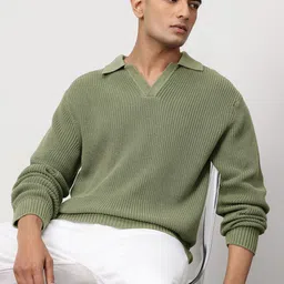 ether Johnny Cable Knit Drop-Sleeves Pure Cotton Pullover image 1