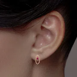 C KRISHNIAH CHETTY JEWELLERS PVT LTD Women 18KT Gold Stud Earrings - 2.73 g-picture-13