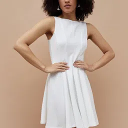 Ginger by Lifestyle Women Regular Polyester Solid Fit & Flare Dress-image-93