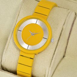 CSAMON Women Dial & Metal Straps Analogue Watch Csamon_33_Yellow-picture-46