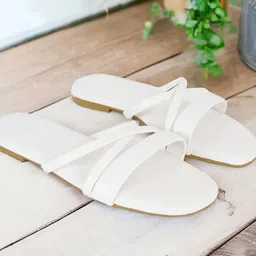 DFR Women Round Toe Strappy Slip-On Flats-picture-11
