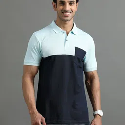 ECOLINE Clothing Men Antimicrobial Colourblocked Polo Collar T-shirt-picture-31