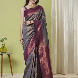 KAYOMMI Woven Design Zari Banarasi Saree-picture-32