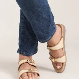 Nysah Women Open Toe Flats with Laser Cuts-picture-24