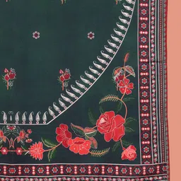 House of Pataudi Ethnic Motifs Embroidered Work Kurta With Trousers & Dupatta image 4