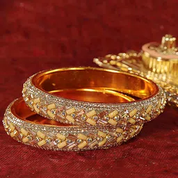 LAVAZZA  Set Of 2 Stone-Studded Bangles-picture-29