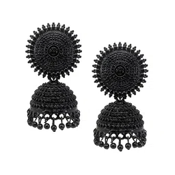 JMBW INTERNATIONAL Gold-Plated Big Round Dome Shaped Jhumkas image 1