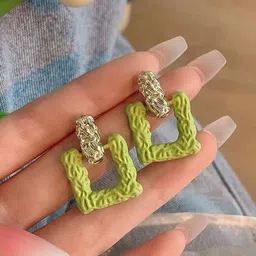 FIMBUL Gold Plated Geometric Drop Earrings image 3