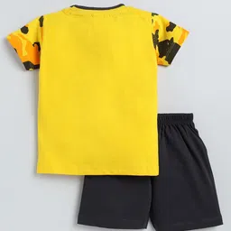 TINY BINY Boys Printed Round Neck Pure Cotton T-Shirt With Shorts image 5