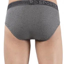 Sporto by Macho Pack Of 4 Combed Cotton Mid Rise Basic Briefs image 2