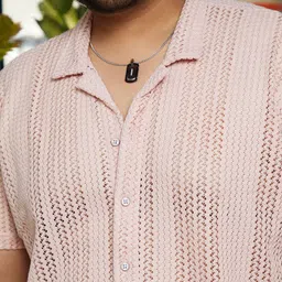 Instafab Plus Comfort Striped Cuban Collar Pure Cotton Casual Shirt image 4