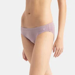 Jockey Pack Of 3 Assorted Super Combed Cotton Mid-Rise Bikini Briefs FE30-0305-ASSTD image 5