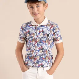 U.S. Polo Assn. Kids Boys Brand Logo Printed Polo Collar Pockets T-shirt-picture-28