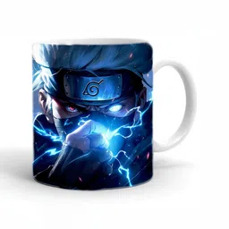 Mr UVD White & Blue Graphic Printed Ceramic Glossy Mug 350 ml-picture-24