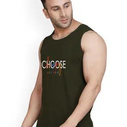 SLOWLORIS Pack Of 2 Round Neck Combed Cotton Gym Vests image 4