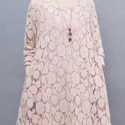 HERE&NOW Floral Embroidered A-Line Midi Dress image 4