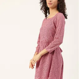 PinkTribe Women Floral A-Line Dress image 5