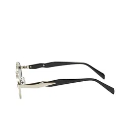 Rozzetta craft Women Round Sunglasses with UV Protected Lens RC Pushpa silver black image 4