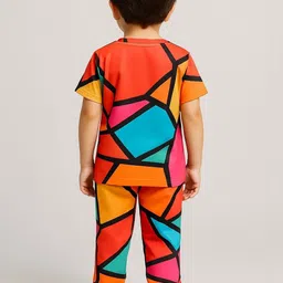 YK Unisex Kids Printed T-shirt with Pyjamas image 3